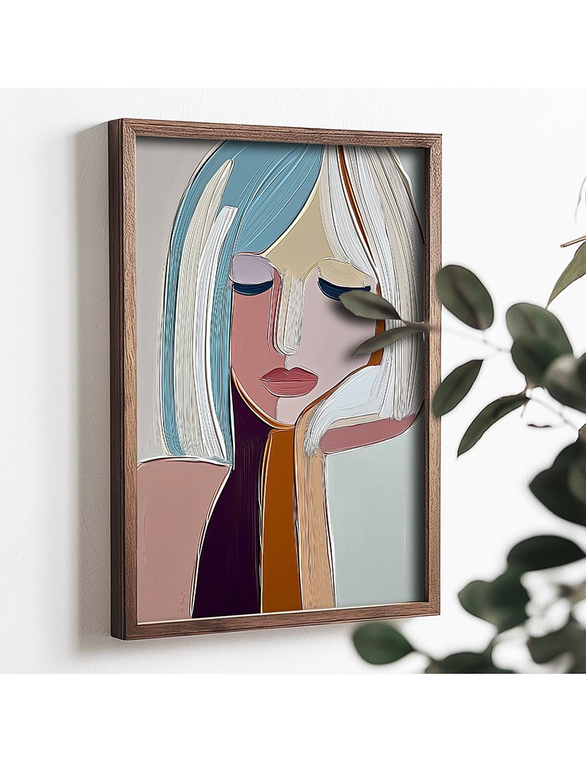 Quadro MDF Emoldurado Nude Girl
