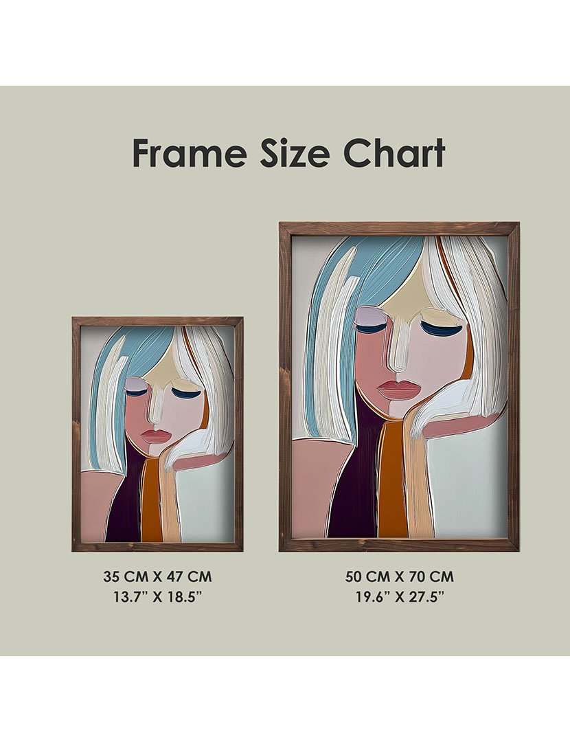 Quadro MDF Emoldurado Nude Girl