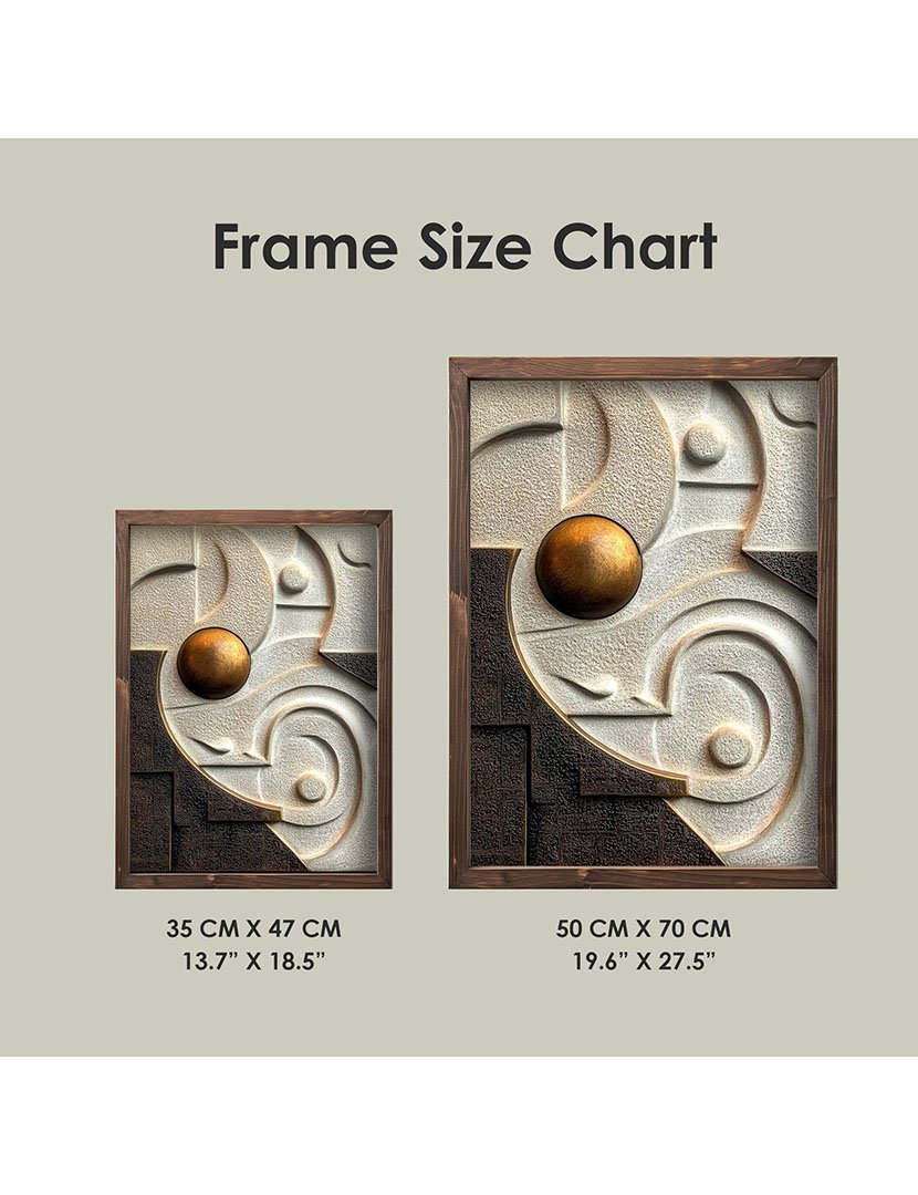 Quadro MDF Emoldurado Geometric