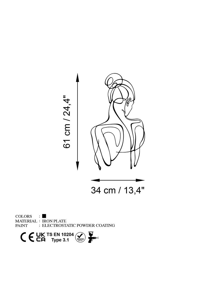 Decoração Parede Metal Back