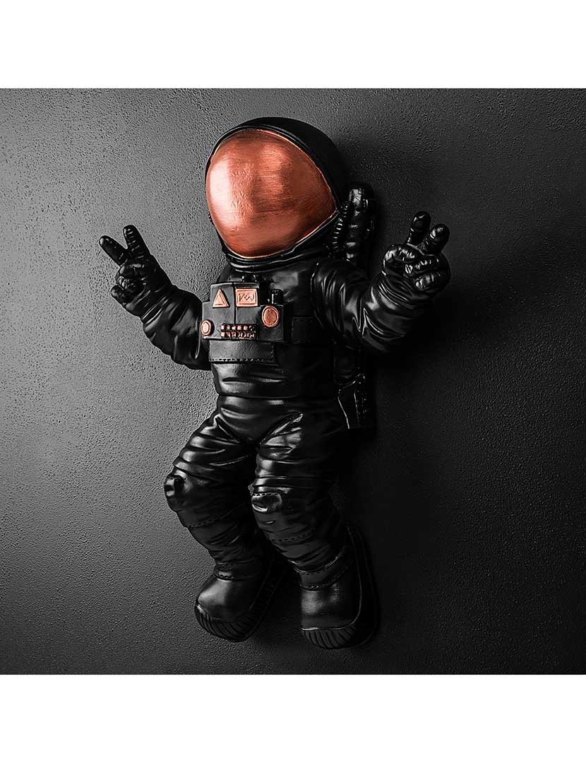 Decoração Parede Astronauta Preto