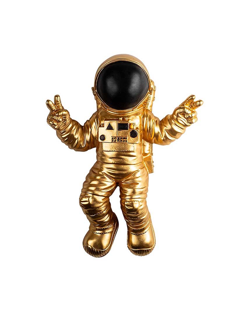 Decoração Parede Astronauta Gold