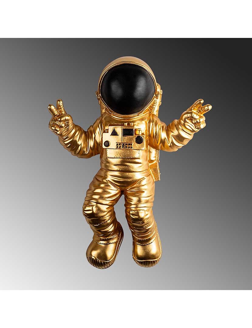 Decoração Parede Astronauta Gold