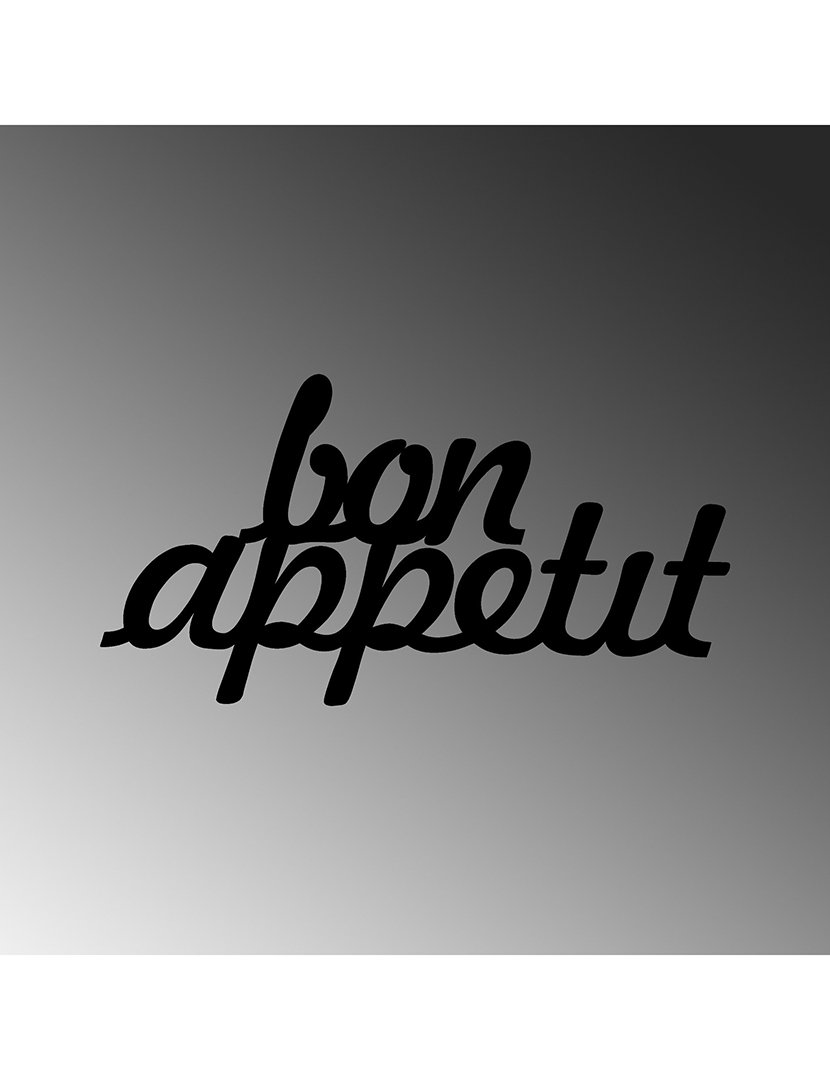 Decoração Parede Metal Bom Appetit Bright