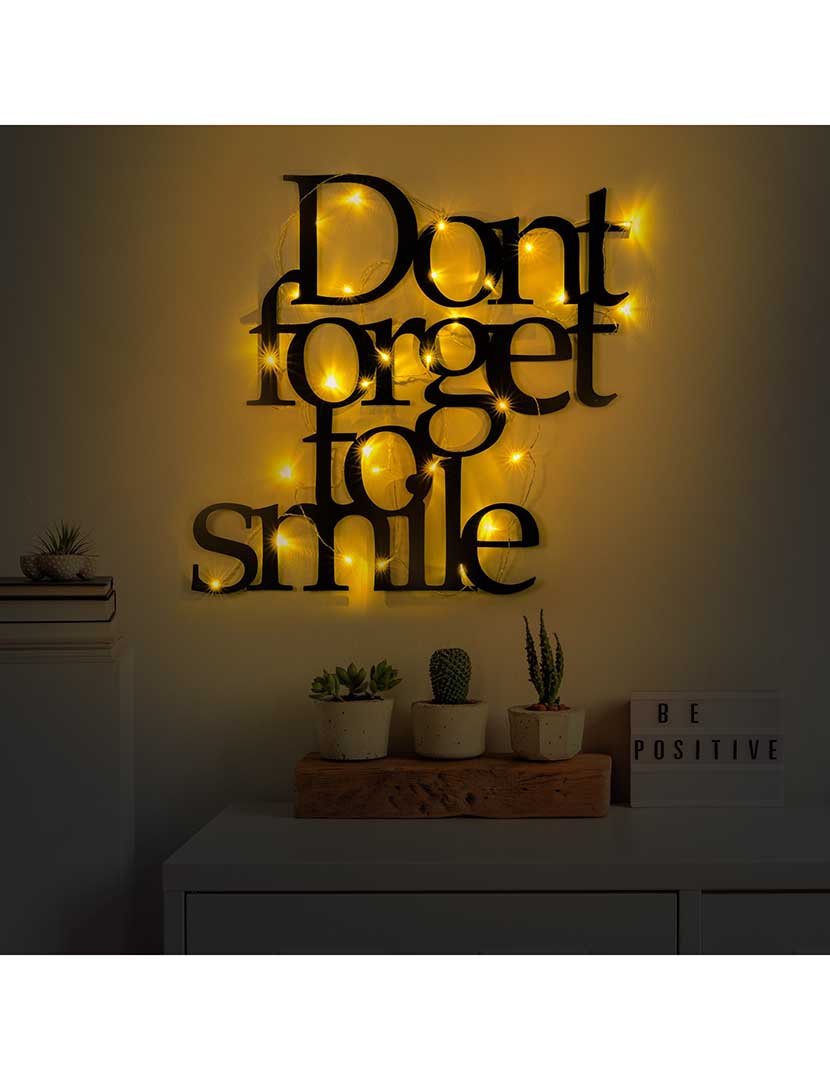 Decoração Parede Metal Don't Work Bright