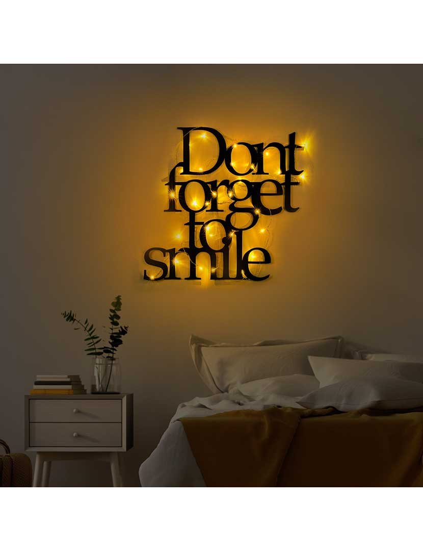 Decoração Parede Metal Don't Work Bright