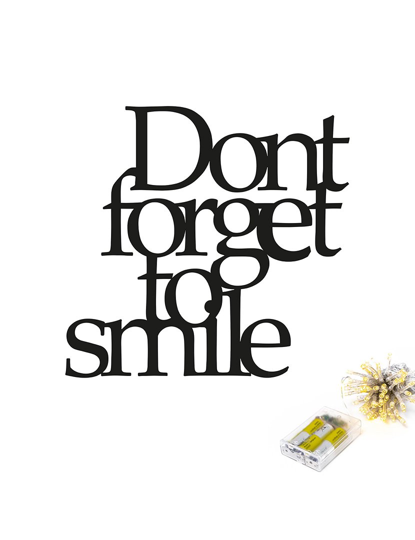 Decoração Parede Metal Don't Work Bright