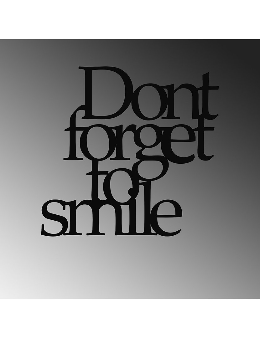 Decoração Parede Metal Don't Work Bright