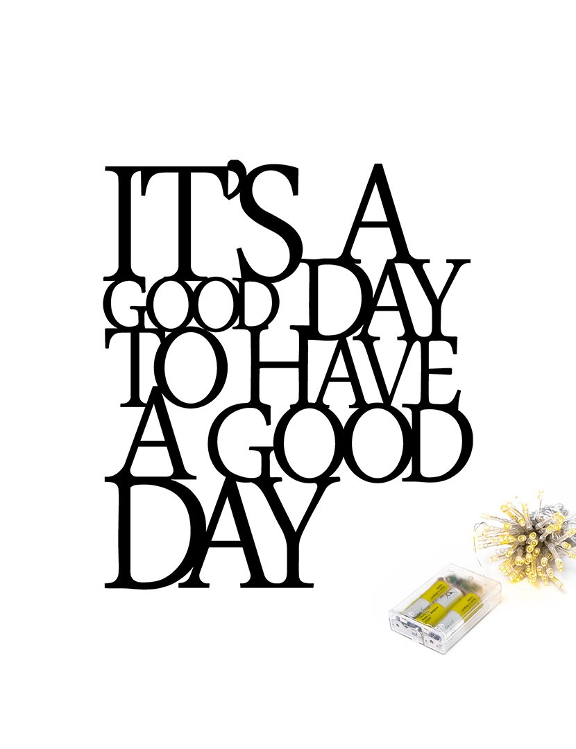 Decoração Parede Metal It's a Good Day Bright