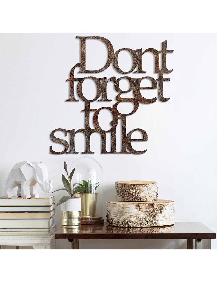 Decoração Parede Metal Don't Forget Rusty