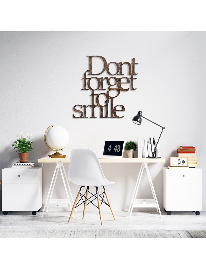 Decoração Parede Metal Don't Forget Rusty