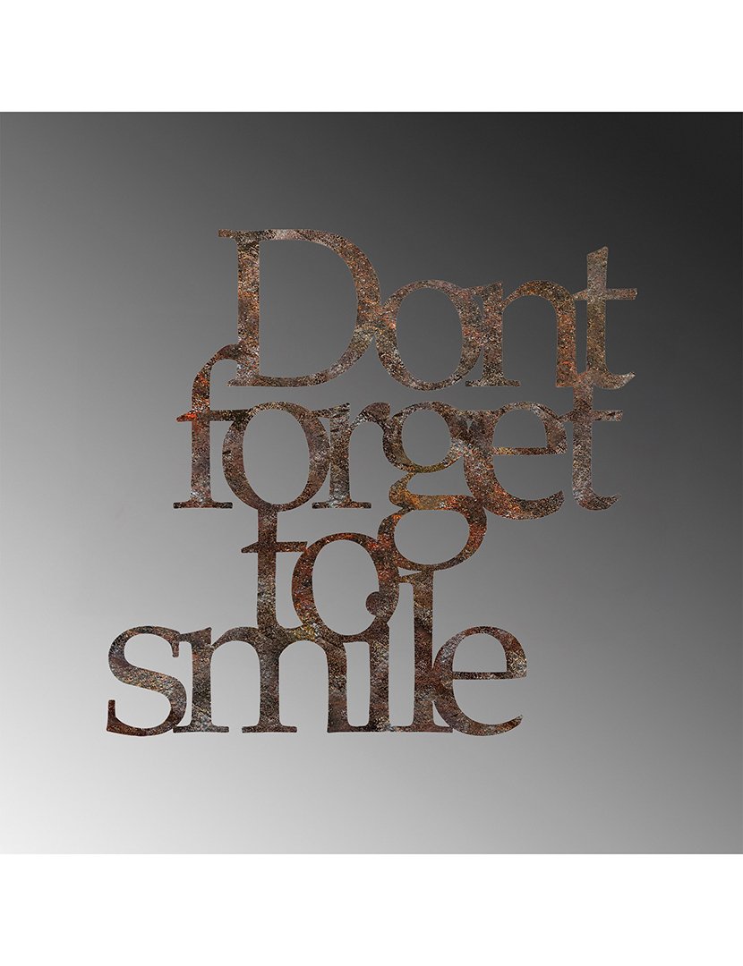 Decoração Parede Metal Don't Forget Rusty