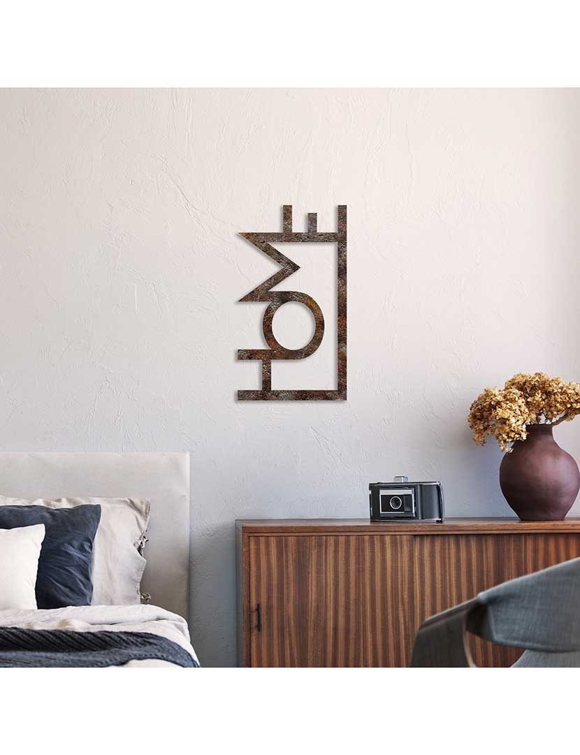 Decoração Parede Metal Home Rusty