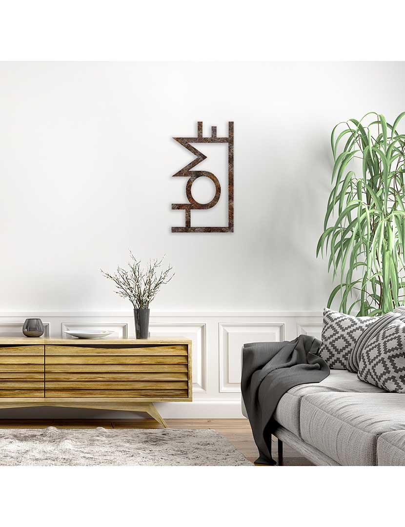 Decoração Parede Metal Home Rusty