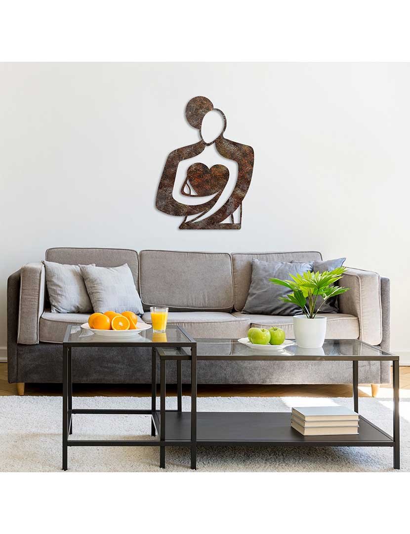 Decoração Parede Metal Hug