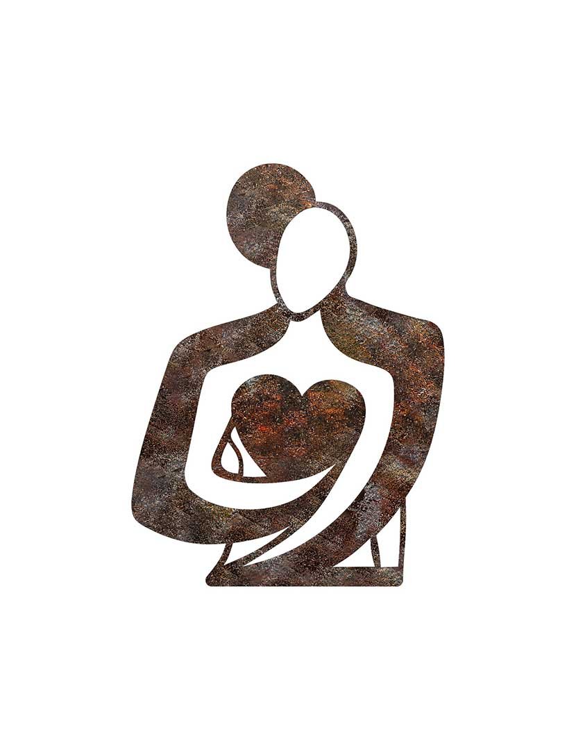 Decoração Parede Metal Hug