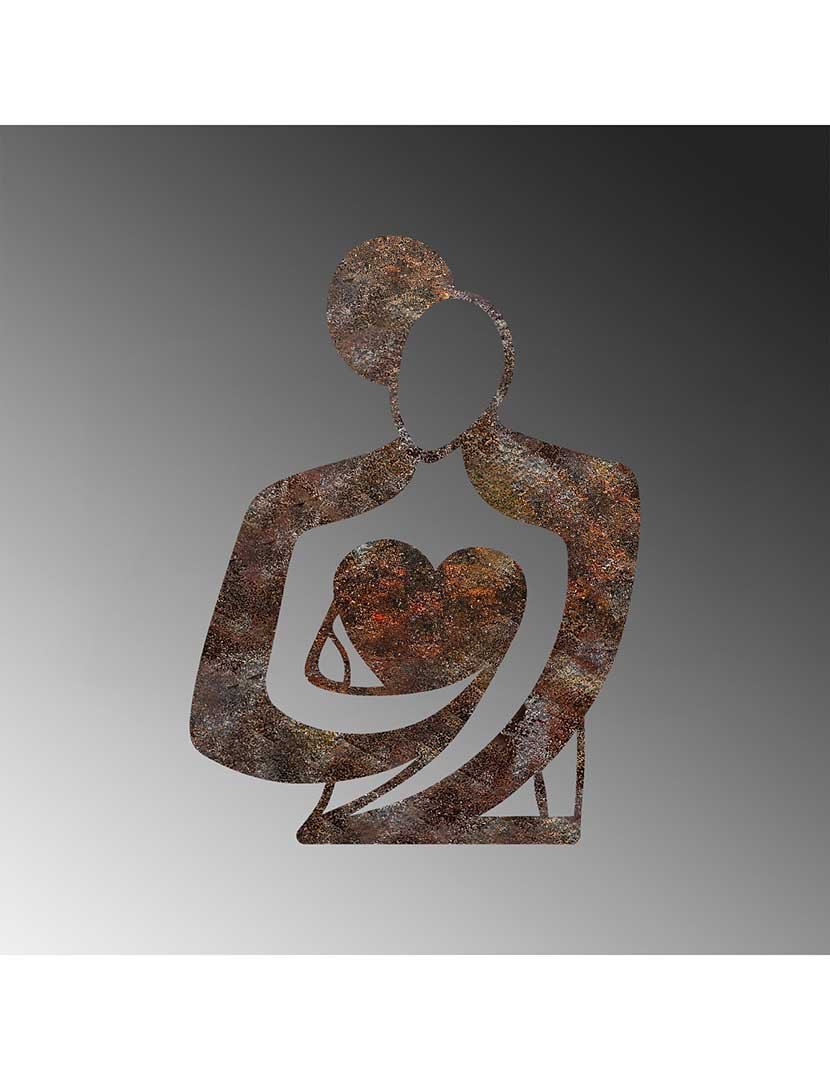 Decoração Parede Metal Hug