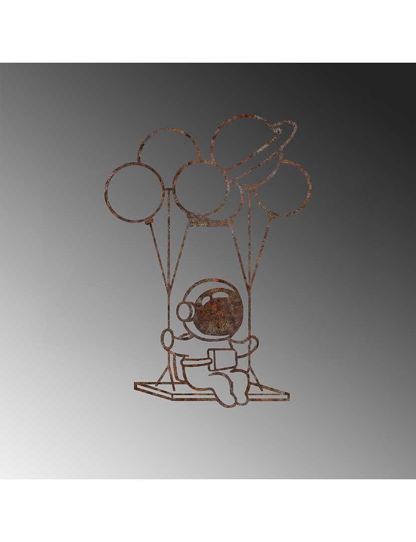 Decoração Parede Metal Astronaut