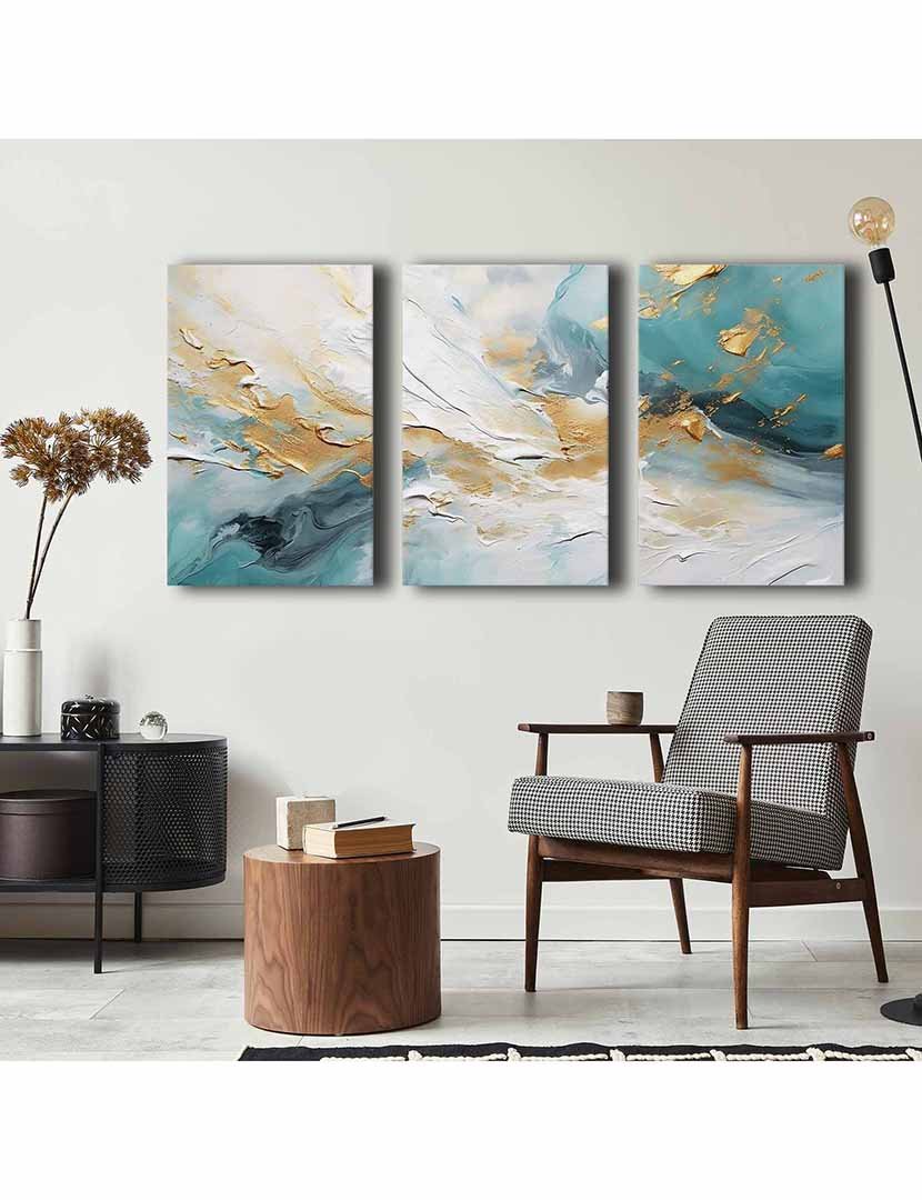 Conjunto 3 Telas Abstract Galaxy