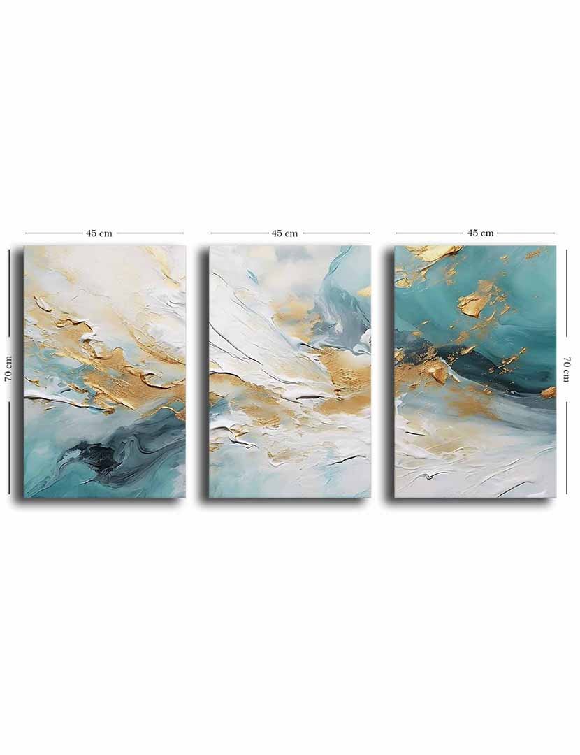 Conjunto 3 Telas Abstract Galaxy