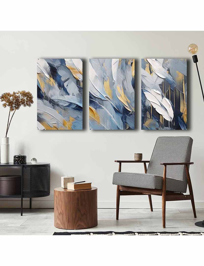 Conjunto 3 Telas Abstract Sky