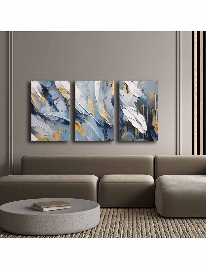 Conjunto 3 Telas Abstract Sky