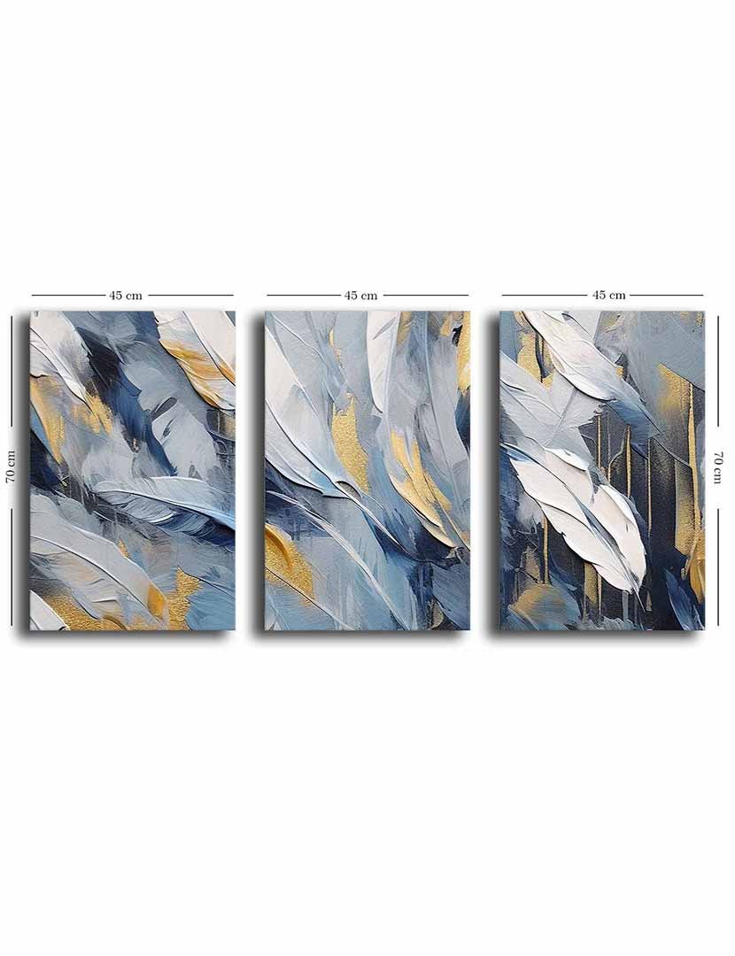 Conjunto 3 Telas Abstract Sky