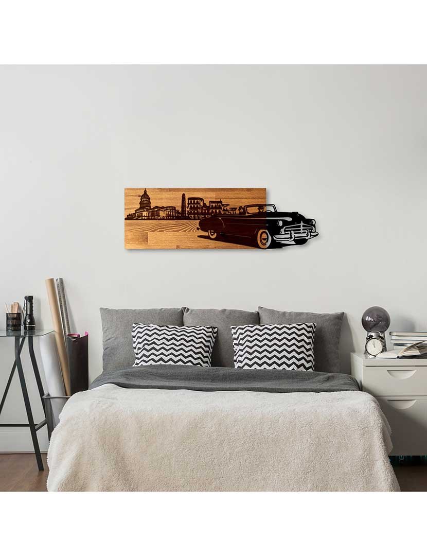 Decoração Parede Metal/Madeira Italian View