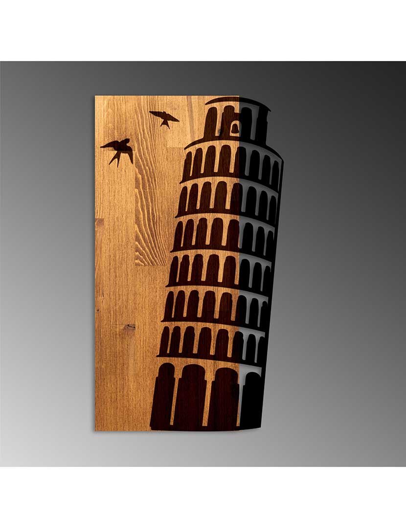 Decoração Parede Metal/Madeira Tower pf Pisa