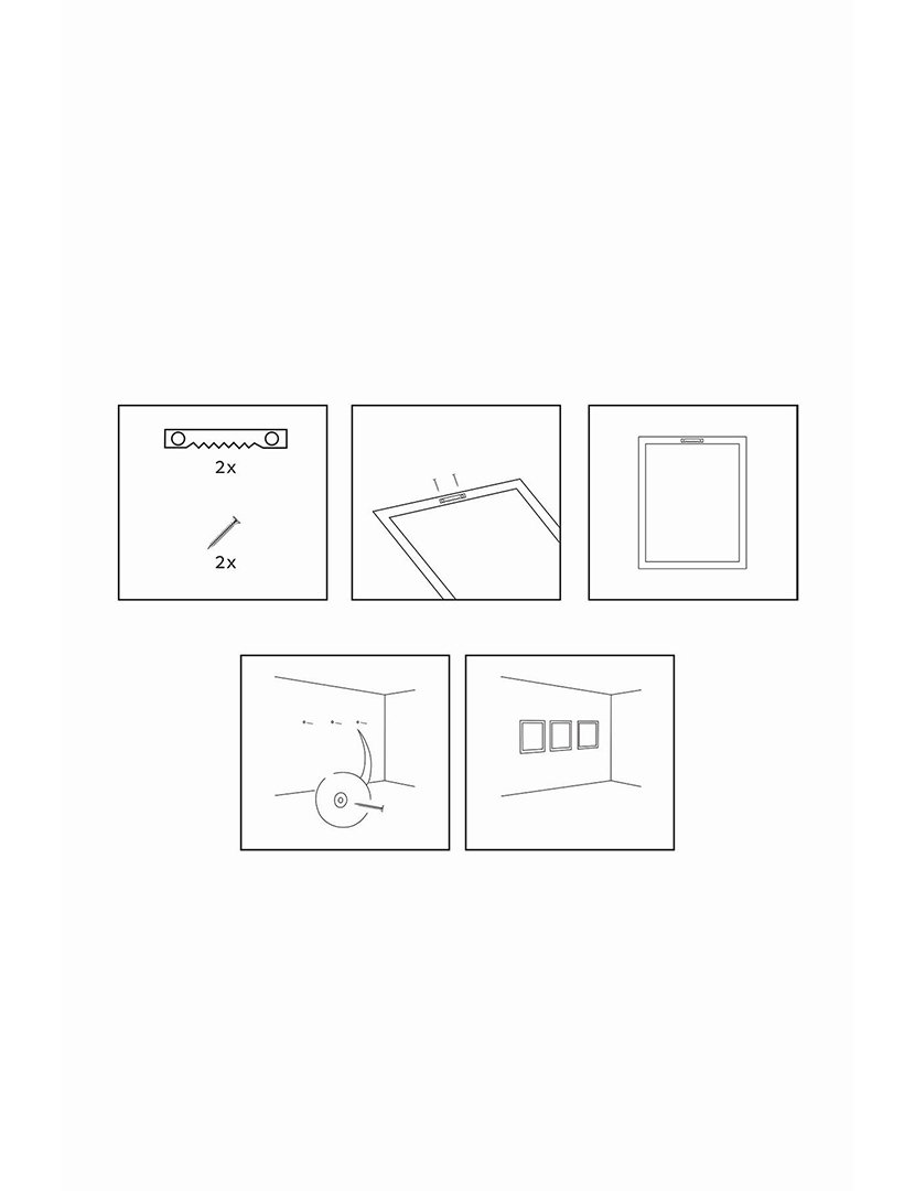 Conjunto 3 Quadros MDF Emoldurados Sun Leaves