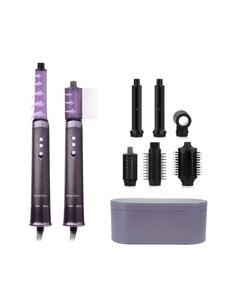 Modelador de Cabelo Hair Flow Pro Styler Roxo
