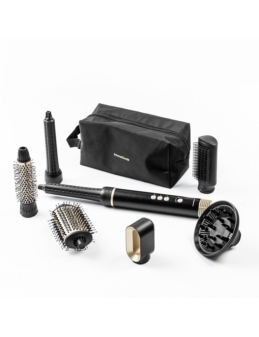 Secador de Cabelo Multifuncional Iónico e Escova Modeladora + 7 acessórios Wavify