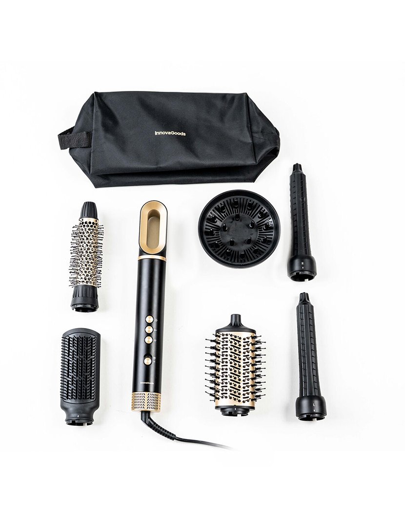 Secador de Cabelo Multifuncional Iónico e Escova Modeladora + 7 acessórios Wavify