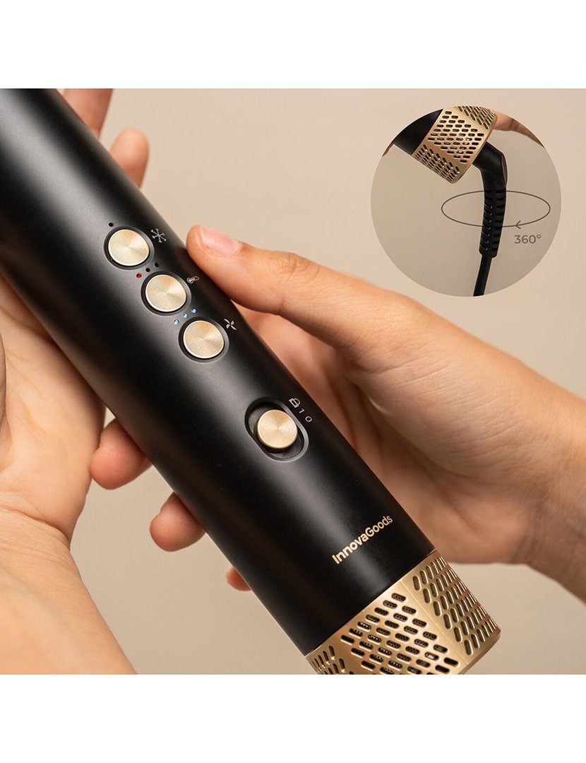 Secador de Cabelo Multifuncional Iónico e Escova Modeladora + 7 acessórios Wavify