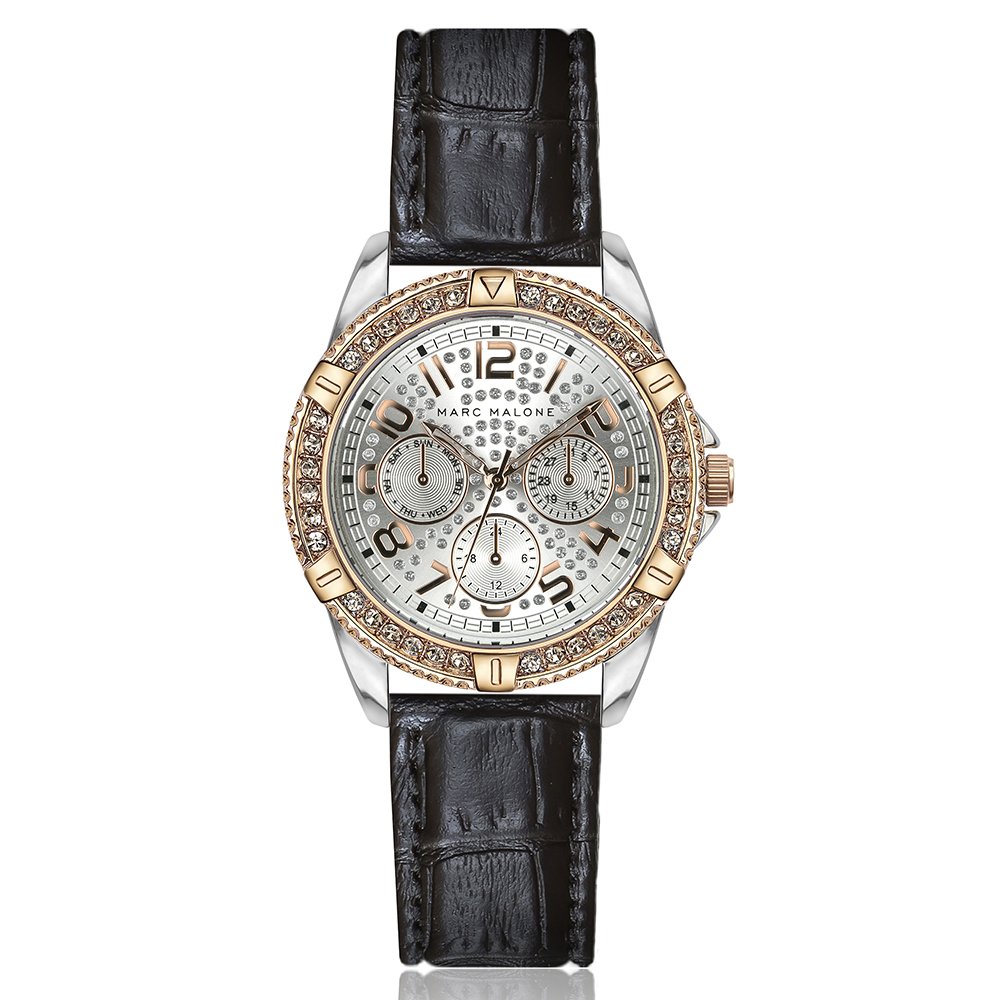 Relógio Feminino Prateado e Rose Gold