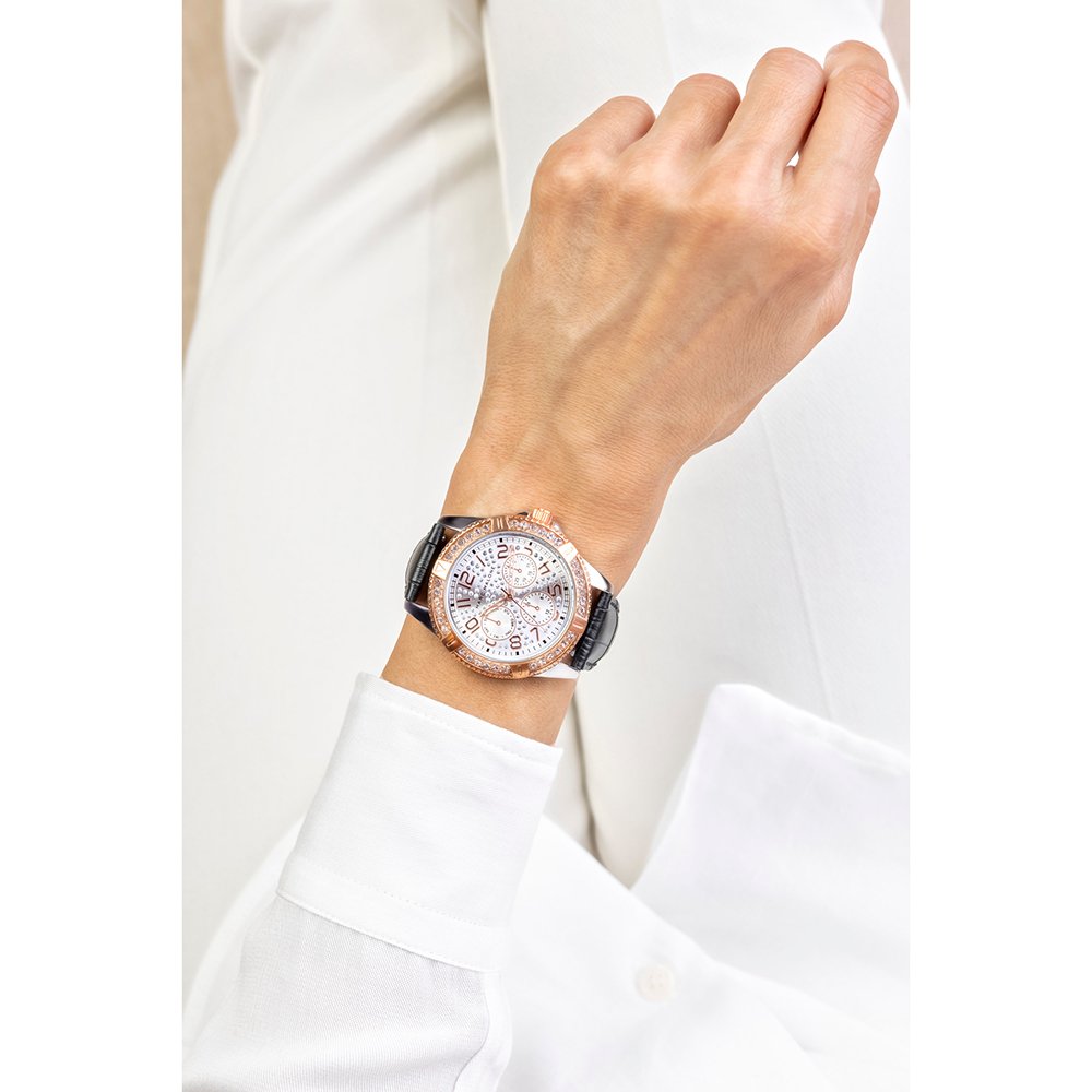 Relógio Feminino Prateado e Rose Gold