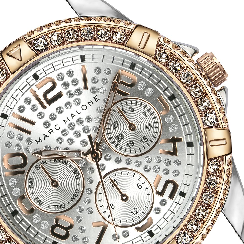 Relógio Feminino Prateado e Rose Gold