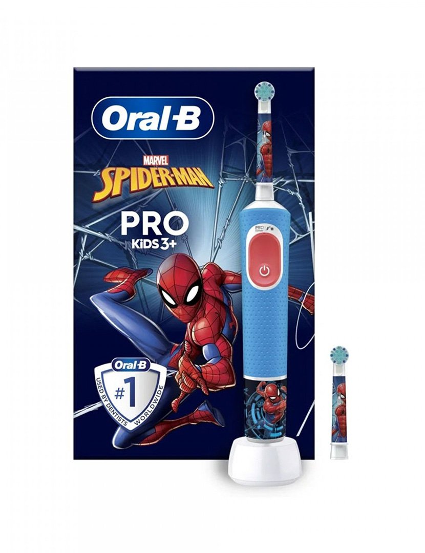 Escova Dentes Elétrica PRO KIDS Spiderman + 2 Recargas