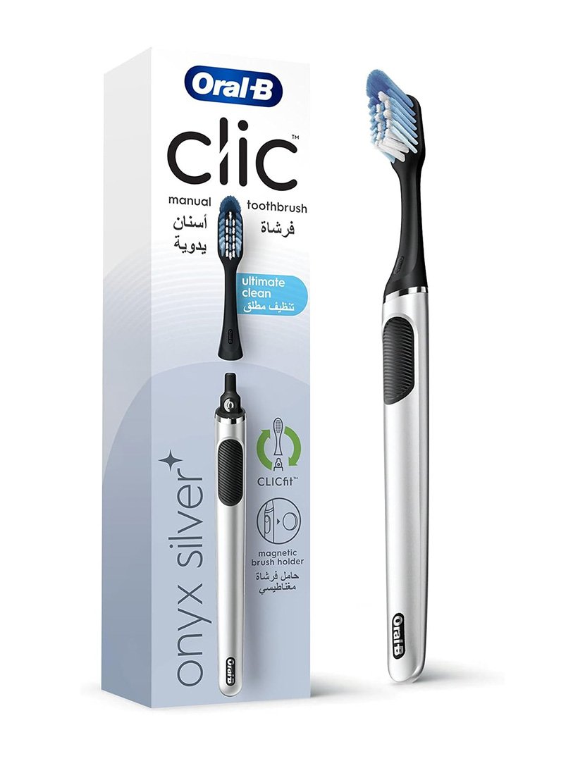 Escova Dentes Clic Onyx Silver+