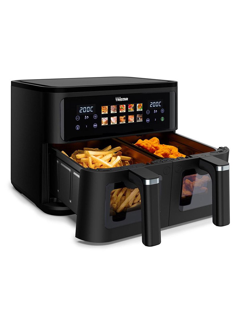 Airfryer Dupla Digital 9 L 2500 W com Janela de Visualização