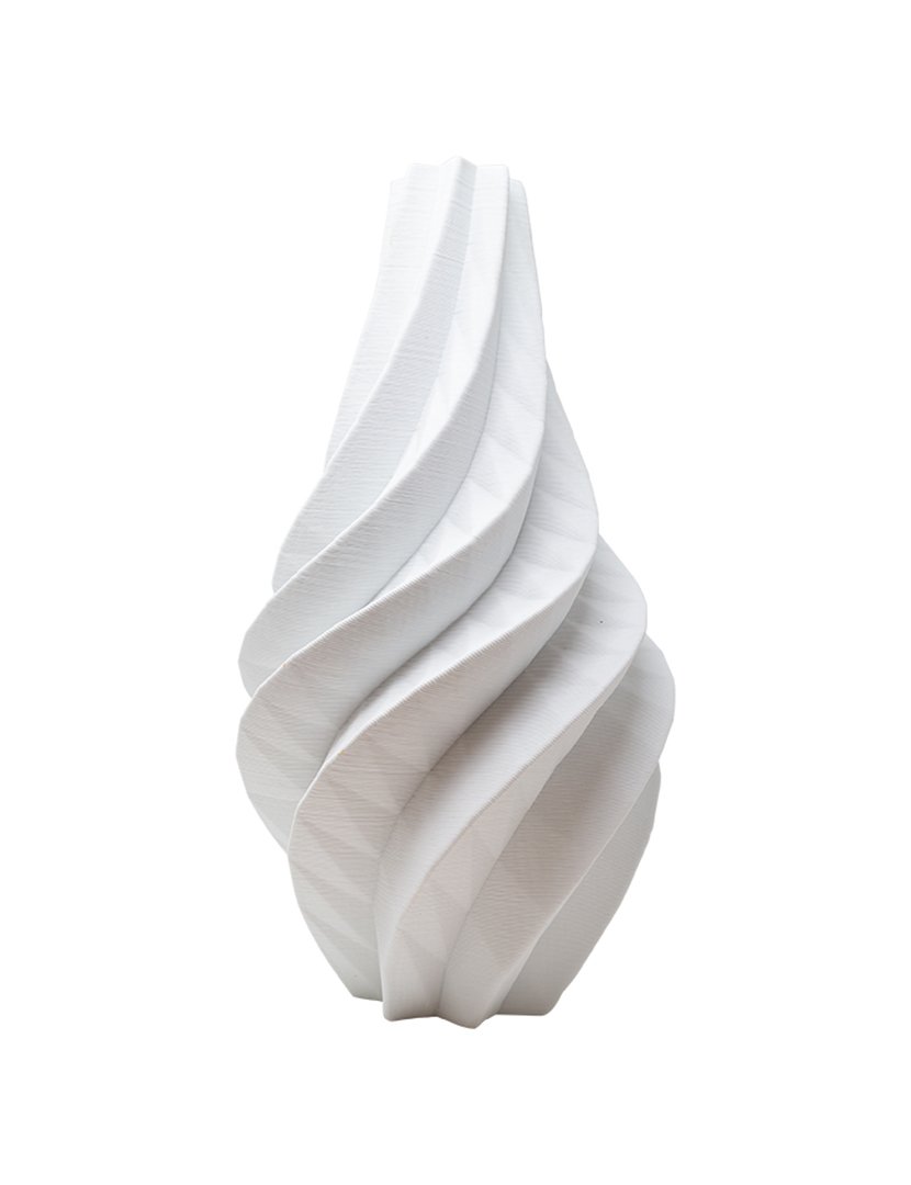 Vaso Largo 3D WIND Branco