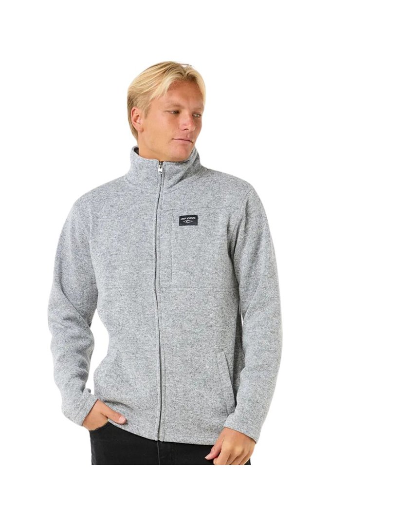 Pullover Crescent zip Cinzento