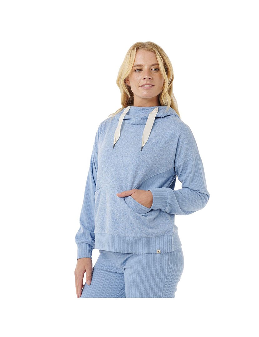 Sweatshirt com capuz Cosy Azul