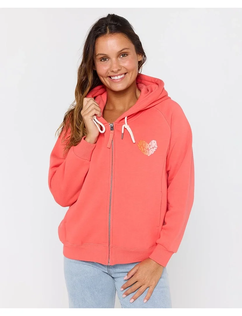 Casaco Galicia Full Zip Fleece Rosa