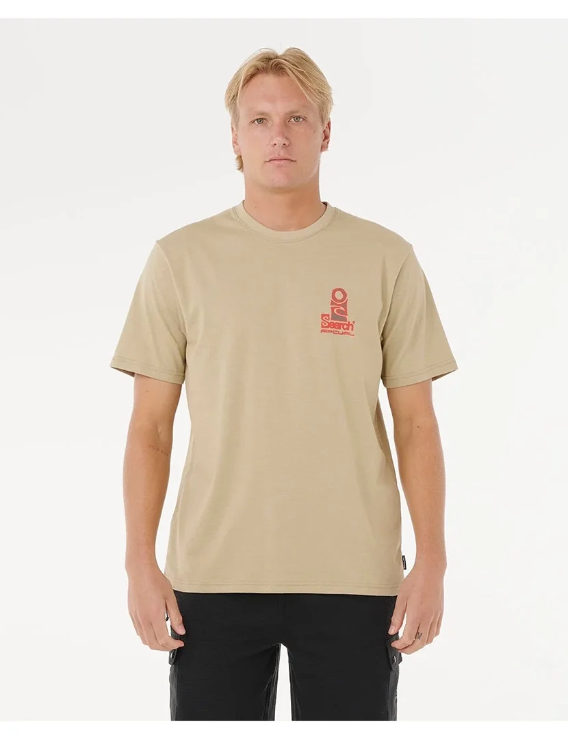 T-Shirt VaporCool Search Stack Castanho