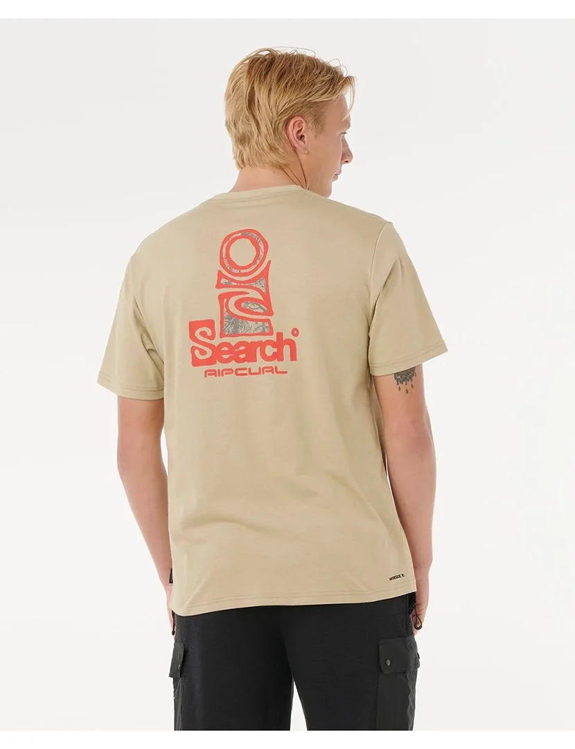 T-Shirt VaporCool Search Stack Castanho