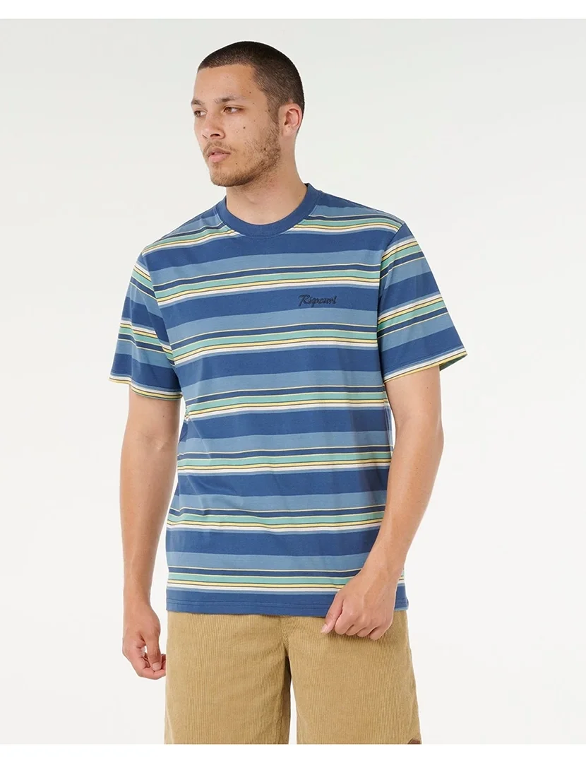 T-Shirt Riscas Mod Cali Azul