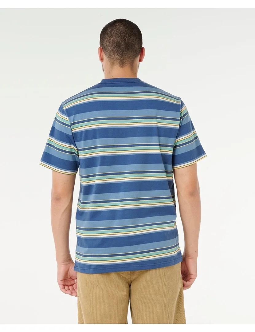 T-Shirt Riscas Mod Cali Azul