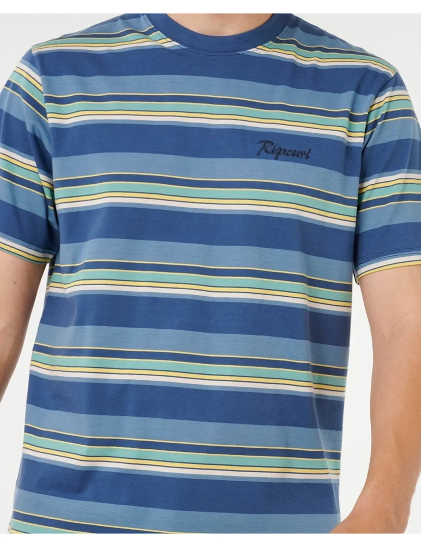 T-Shirt Riscas Mod Cali Azul