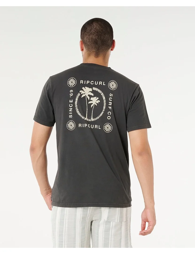 T-Shirt Mod Cali Two Palms Preto